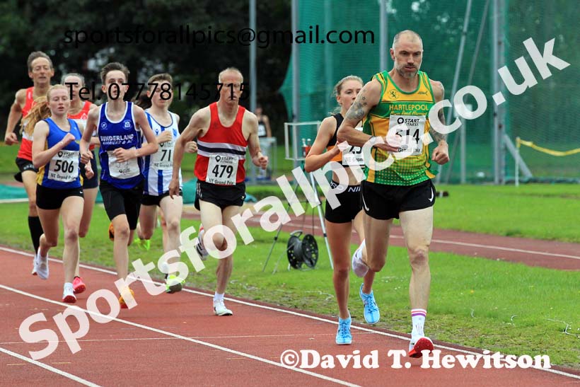1500 metres, 2023 NEGP 5 Monkton, Wed, July 26th. Photo: David T. Hewitson/Sports for All Pics